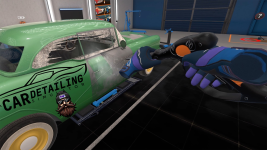 I cleaned it! Shiny! Car Detailing Simulator VR